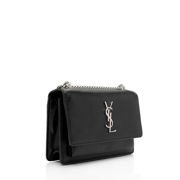 Saint Laurent Smooth Calfskin Monogram Sunset Mini Wallet on Chain Bag - Picture 2 of 15